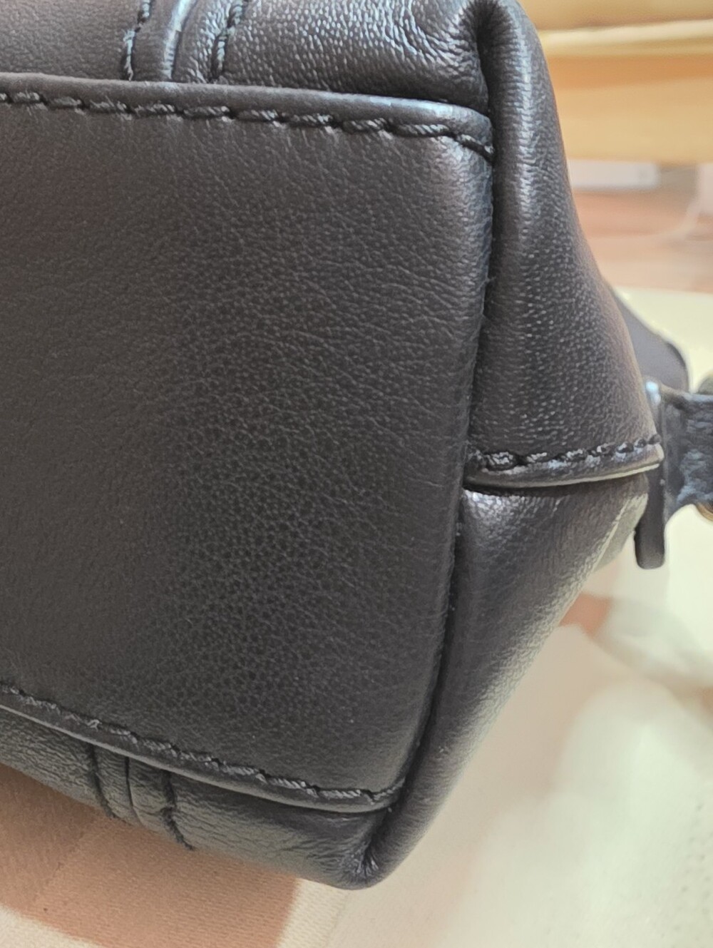 GENUINE FURLA BLACK LEATHER CROSS BODY SATCHEL PURSE LIKE NEW CONDITION - Picture 8 of 11